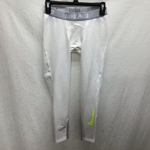 Nike Pro white compression pants. Like new!